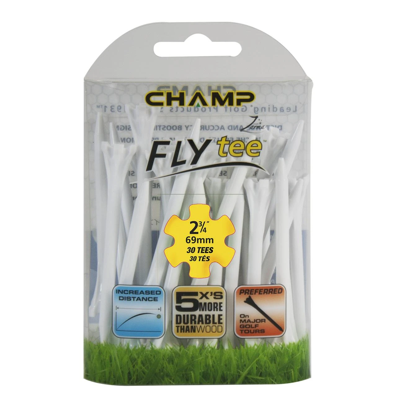 Champ FLYtee 2-3/4 Inch Tees (30 Count) 1 Champ FLYtee 2-3/4 Inch Tees (30 Count)