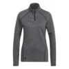 ADIDAS Women's Knit Layer 1/4 Zip Long Sleeve Top
