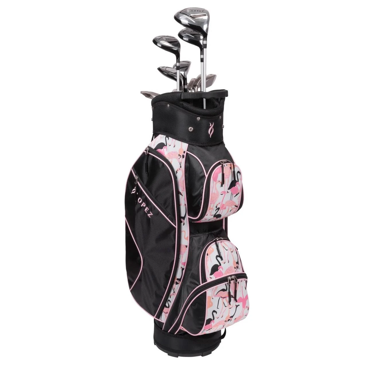 Ashley 11PC Package Set With Cart Bag - Flamingo 1 Ashley 11PC Package Set With Cart Bag - Flamingo