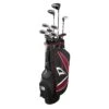 Wilson Deep Red Tour Senior Package Set With Cart Bag