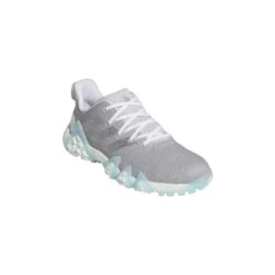 ADIDAS Women's CodeChaos 22 Spikeless Golf Shoe - Grey/Light Blue -Golf Sports Store Light Blue 4