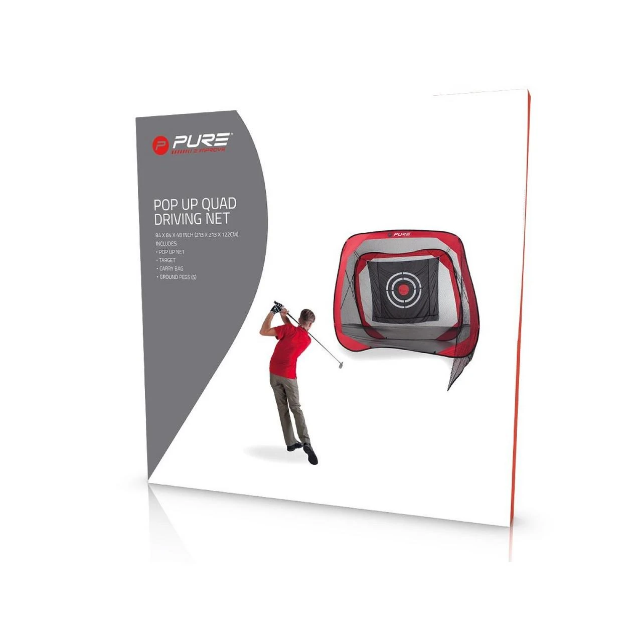 PURE2IMPROVE Pop Up Quad Driving Net 2 PURE2IMPROVE Pop Up Quad Driving Net - Image 2