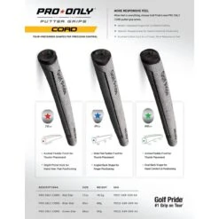 Golf Pride Pro Only Cord Green 88CC Putter Grip -Golf Sports Store Pro Only Cord Green 88CC Putter Grip 4