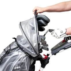 Push Cart Full Rain Cover With Hood -Golf Sports Store Push Cart Full Rain Cover with Hood 2