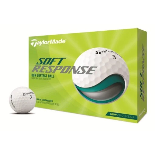 TaylorMade Soft Response Golf Balls - White -Golf Sports Store Soft Response Golf Balls White WHITE