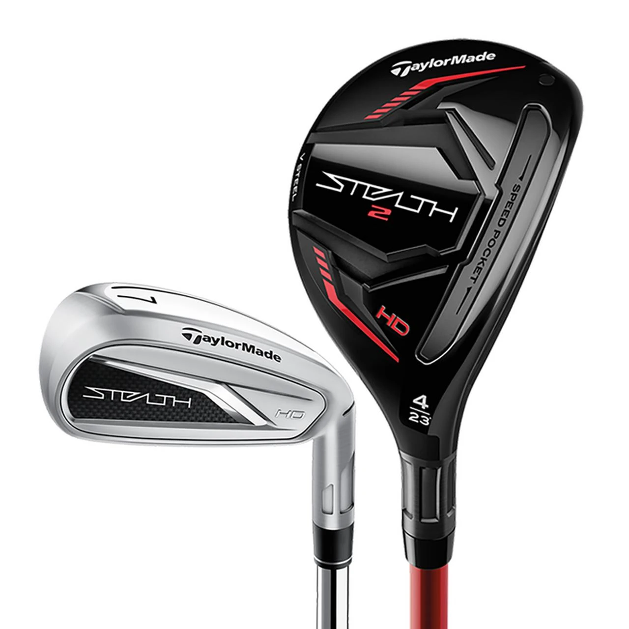 TaylorMade Stealth2 HD 4H 5H 6-PW AW Combo Iron Set With Graphite Shafts 1 TaylorMade Stealth2 HD 4H 5H 6-PW AW Combo Iron Set With Graphite Shafts
