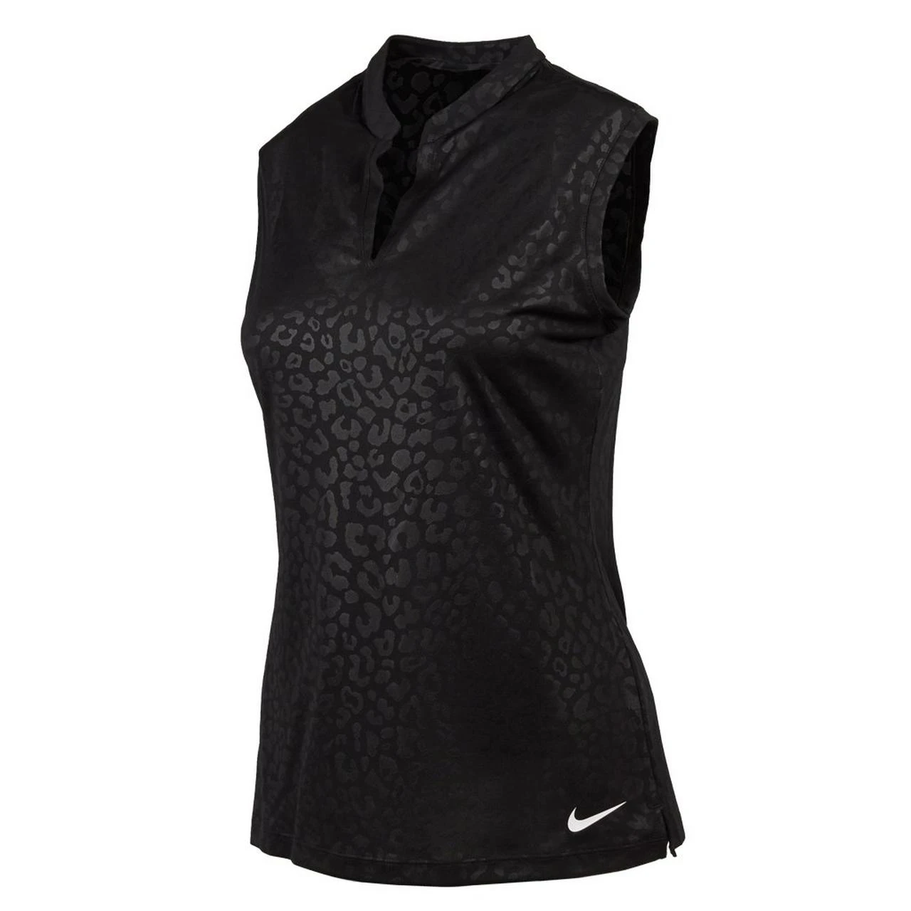 Nike Women's Dri-Fit Embossed Victory Sleeveless Polo 1 Nike Women's Dri-Fit Embossed Victory Sleeveless Polo