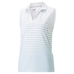 Puma Women's MATTR Stripe Sleeveless Polo